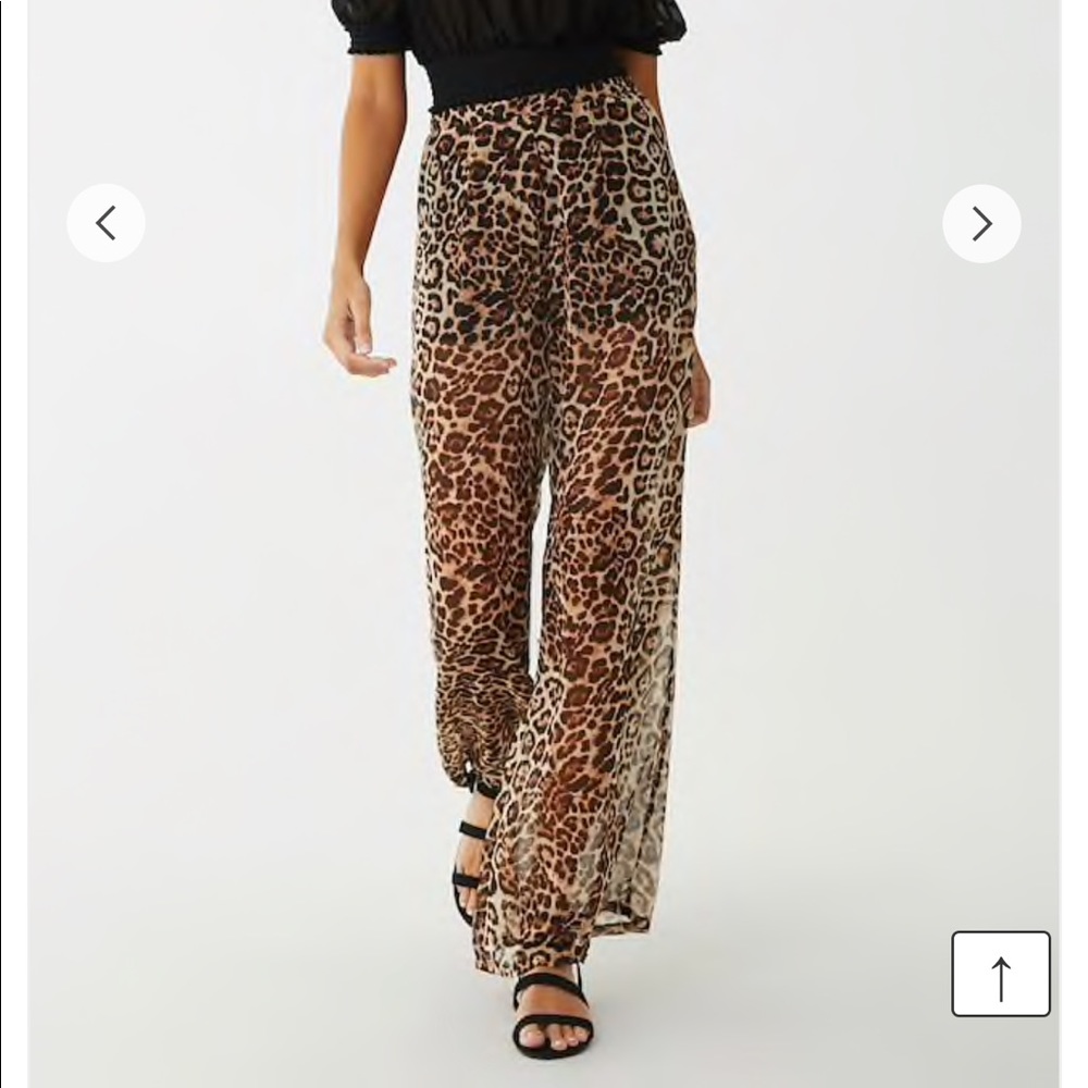 Cheetah print pants